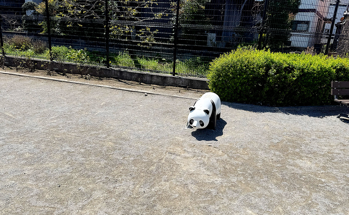 パンダなら公園にいる。