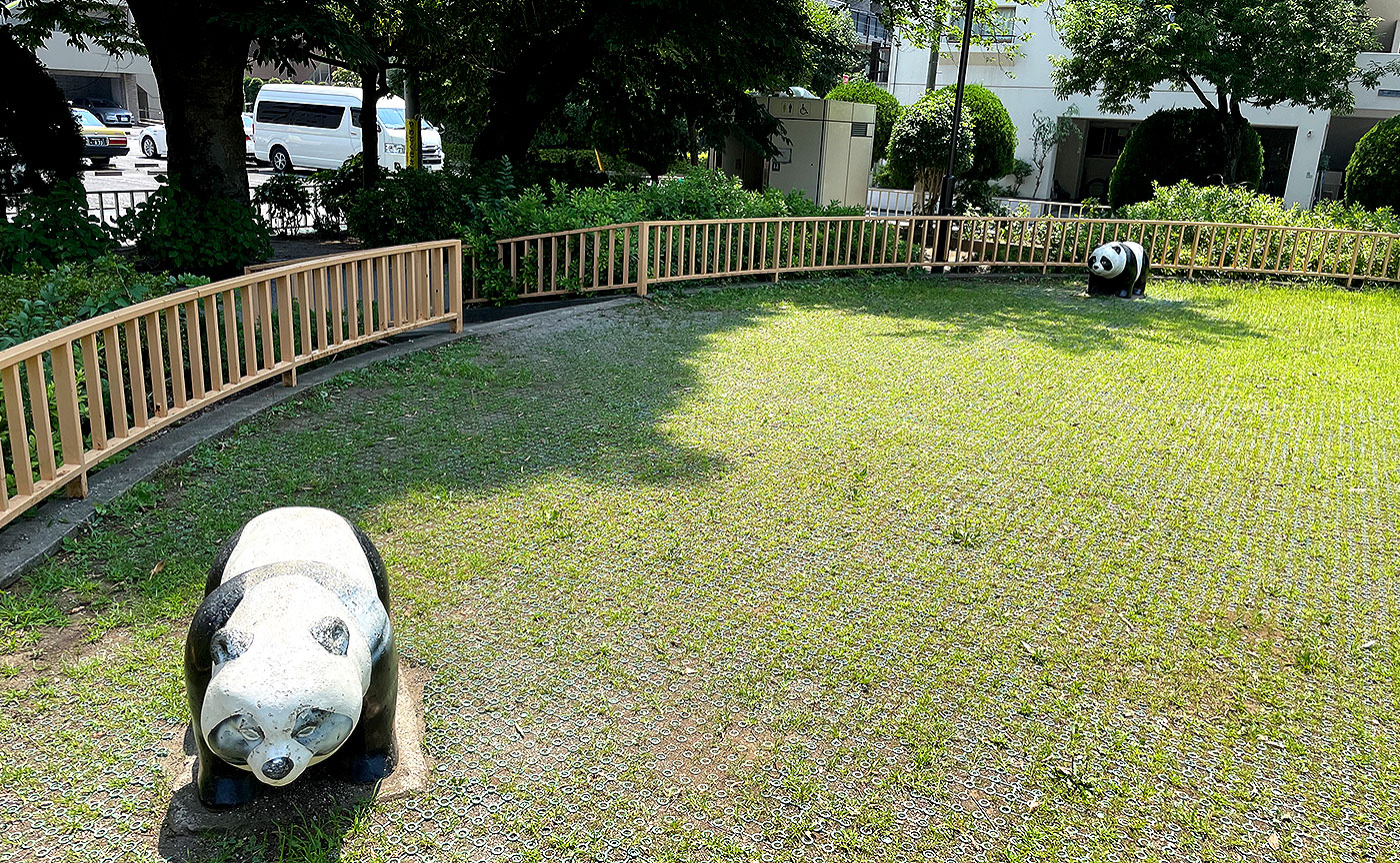 パンダなら公園にいる。