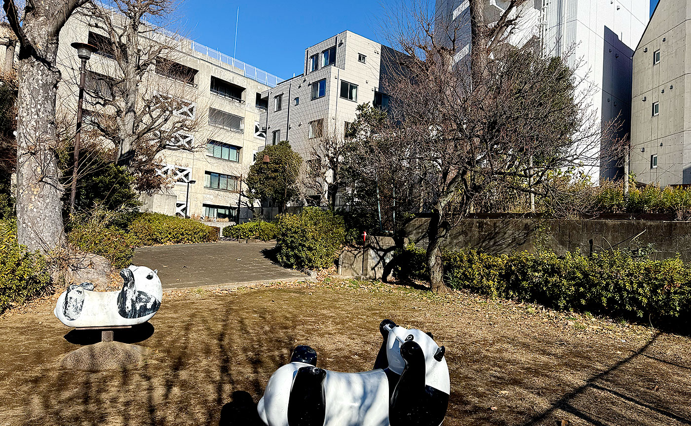 パンダなら公園にいる。